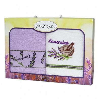 Набор полотенец для кухни светло фиолетовый Лаванда Gursan 40х60